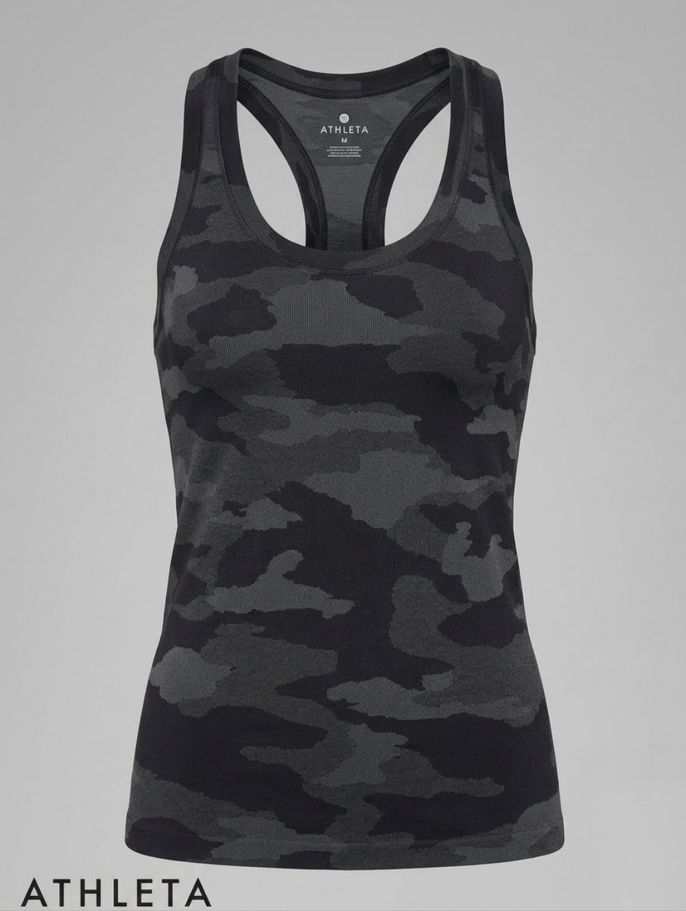 Athleta Momentum Seamless Racerback Tank - Camo - Size Medium